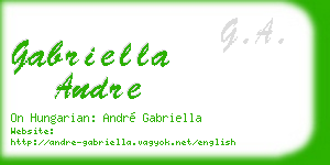 gabriella andre business card